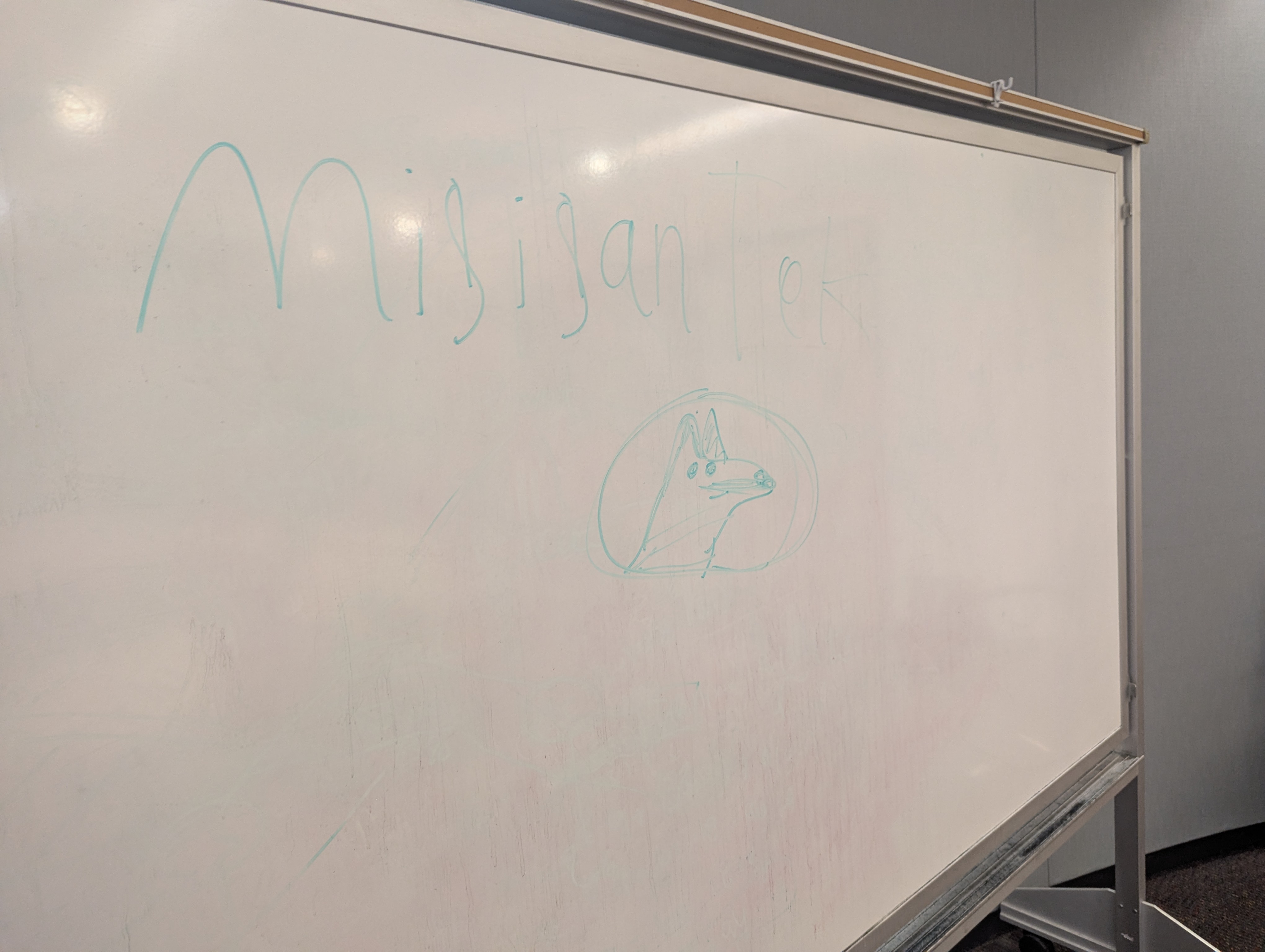 An amazing work of art that was left on the whiteboard